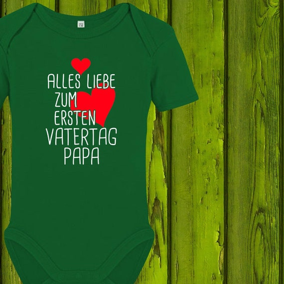 Baby Body Kurzarm Alles Liebe zum Ersten Vatertag Papa
