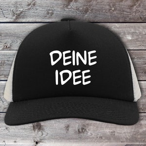 Basecap Trucker Cap &quot;Wish Text&quot; Wish Name Text Hat Dad Daddy Father Meshcap Mesh
