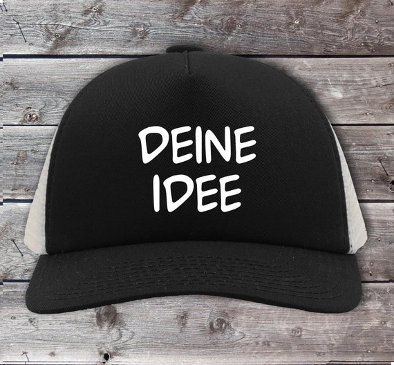 Basecap Trucker Cap "Wish Text" Wish Name Text Hat Dad Daddy Father Meshcap Mesh