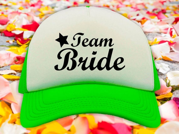 Bachelorette Baseball Cap "Team Bride" Cap Trucker Mesh Hat JGA Party Wedding Bride Baseball Veil Wife Honeymoon Ladies Cap