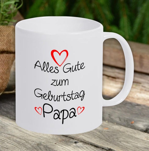 Coffee pot "Happy Birthday Papa"Cup Coffee Cup Gift Gift Idea Family