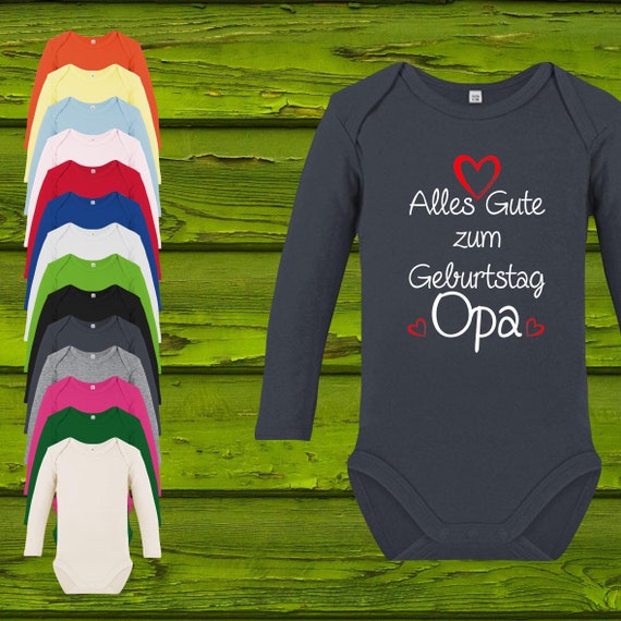 Baby Body Babybody Long Sleeve Happy Birthday Grandpa