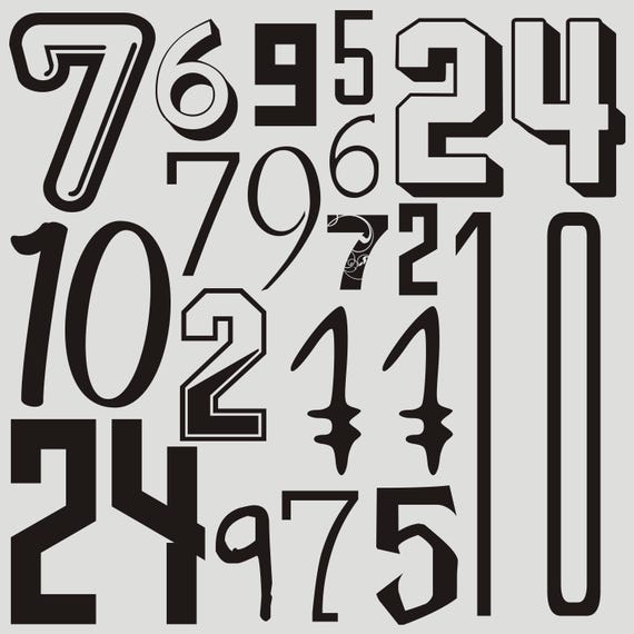 Custom print for self-printing Numbers Number Numbers Iron-on transfer Water-based printing! Many colors individually personalize