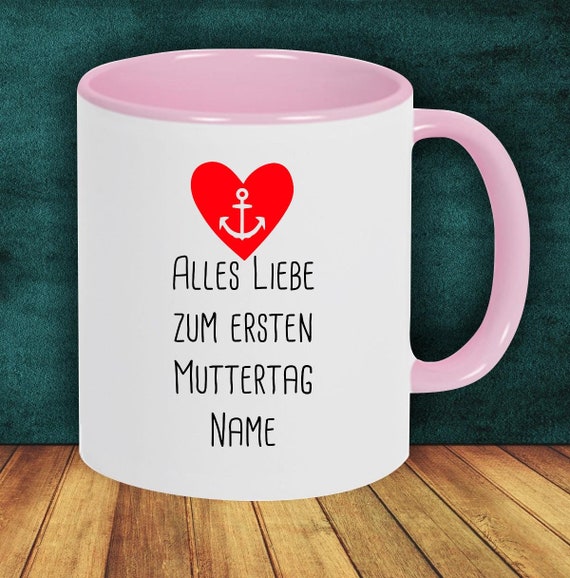 Coffee mug "Happy first Mother's Day with desired name or text" cup coffee cup tea cup gift mug