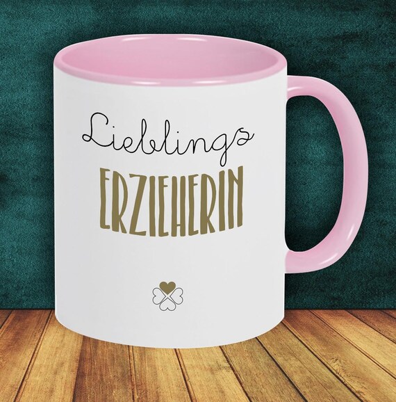 Kaffeepott Lieblingsmensch Lieblings Erzieherin Tasse Kaffeetasse Geschenk Geschenkidee Kindergarten Kita Beruf