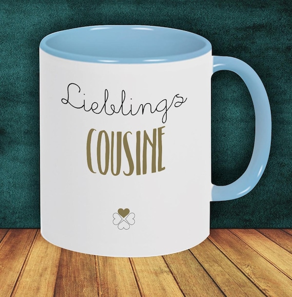 Kaffeepott "Lieblingsmensch Lieblings Cousine" Tasse Kaffeetasse Geschenk Geschenkidee Familie