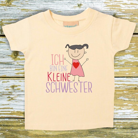 Baby Kinder T-Shirt Ich bin eine kleine Schwester Geschenk Geburt