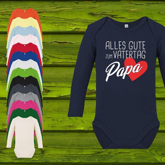 Baby Body Langarm Babybody Alles Gute zum Vatertag Papa Geschenk Longsleeve