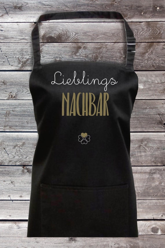 Cook Back Apron "Favorite Person Favorite Neighbor" with Desired Name Grilling BBQ Apron DIY Garden Bib Apron