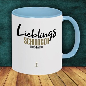 Coffee Mug &quot;Favorite Person Favorite Brother-in-Law&quot; Mug with desired name Coffee Mug Gift Gift Idea Family