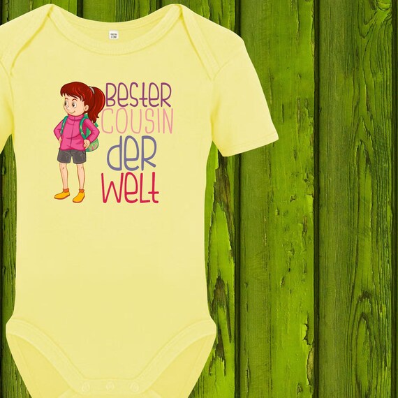 Baby Body Babybody "Bester Cousin der Welt" Bodysuits Familie Geschwister