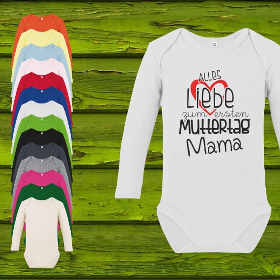 Baby Body Long Sleeve Baby Body Happy First Mother's Day Mom Gift Longsleeve