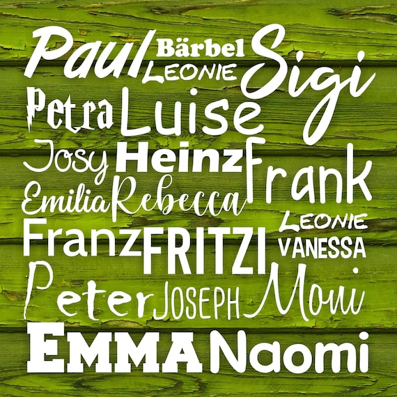 Personalized iron-on transfer (DTF) with your own name, text, or custom name for self-printing.