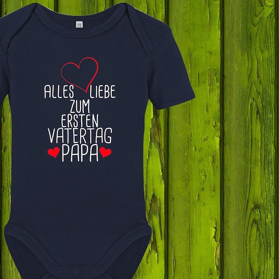 Baby Body Short Sleeve Happy First Father's Day Dad