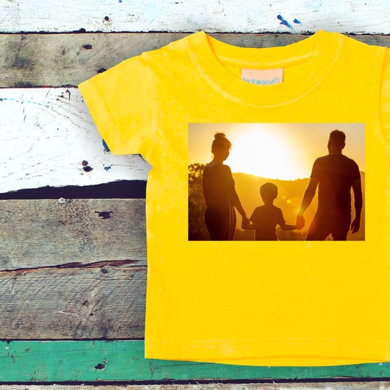 Baby Kinder T-Shirt Bedruckt mit deinem Foto Pic Bild Geschenk Geburt