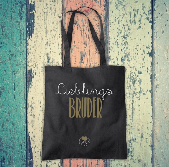 Stoffbeutel Lieblingsmensch Lieblings Bruder Baumwolle Jute Sportbeutel Tasche Beutel Familie Liebe Geschenk