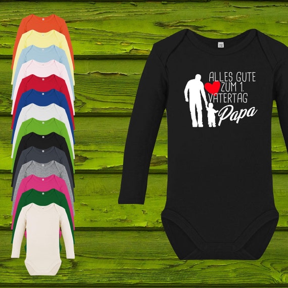 Baby Body Long Sleeve Baby Body Happy 1st Father's Day Gift Longsleeve