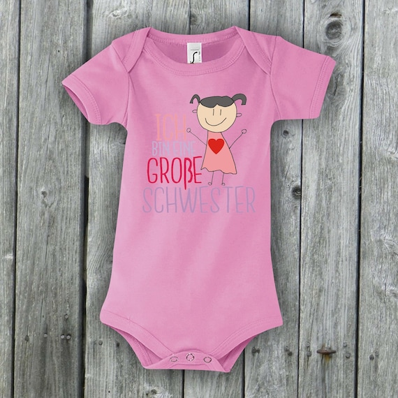 Baby Body Ich bin eine große Schwester Babybody Geschenk