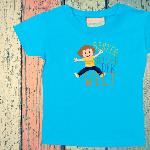 Baby Kinder T-Shirt "Bester Bruder der Welt" Geschenk Geburt Familie Verwandschaft