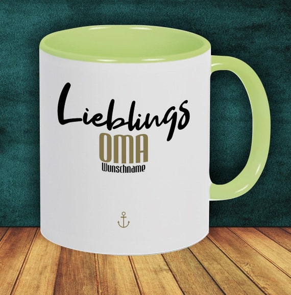 Kaffeepott  "Lieblingsmensch Lieblings Oma" Tasse mit Wunschname Kaffeetasse Geschenk Geschenkidee Familie