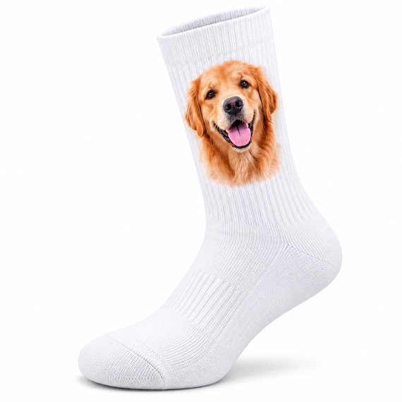 Personalized socks with photo – tennis socks with your own picture – photo socks, custom photo gift – sizes 27–46