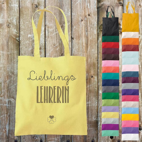 Tote bag, favorite person, favorite teacher, cotton, jute, sports bag, bag, pouch, profession, gift