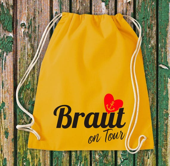 Jute bag Team Bride, Bride on Tour Groom, Team Bag Bachelorette Party Friends many designs Weekend Heart Diamond Anchor Love