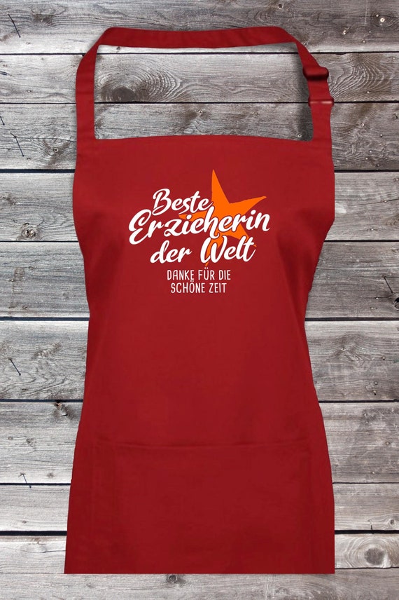 Cook Baking Apron "Best Educator in the World Thank You for the Good Time" Grill Apron Apron DIY Garden Bib Apron