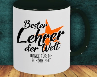 Koffiemok, kopje, koffiekopje, beste leraar ter wereld, bedankt voor de geweldige tijd, cadeau voor leraren