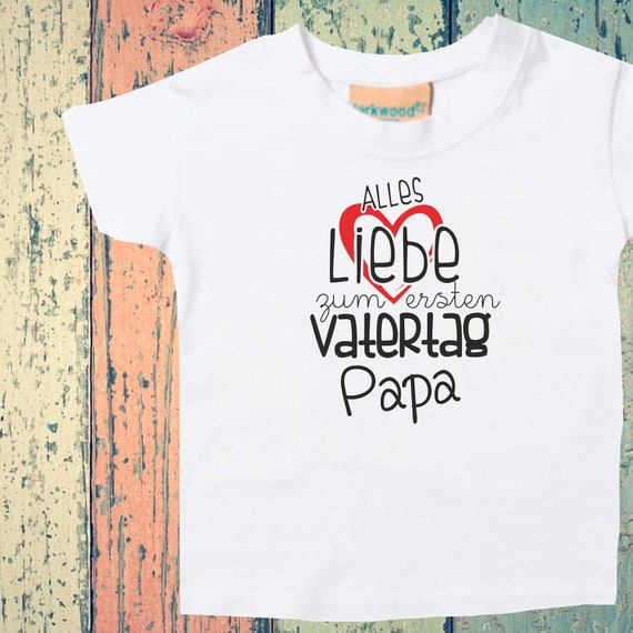 Baby Kids T-Shirt Happy First Father's Day Dad Gift Birth Papa's Day Dad Father