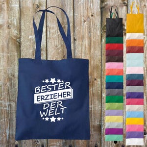 Cloth Bag Jute Cotton Bag Best Educator in the World Gift