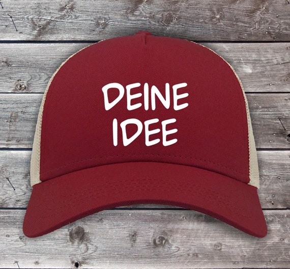 Basecap Trucker Cap "Wunschtext" text Name Wunschname Mütze Papa Daddy Vater Meshcap Mesh