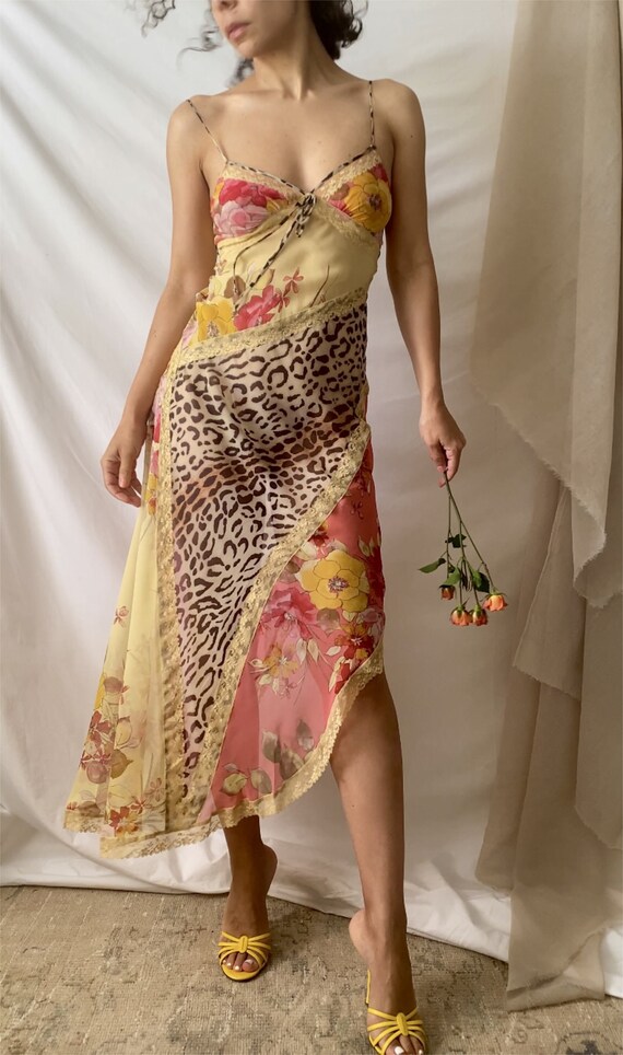 jonquil by diane samandi silk slip dress floral print… Gem