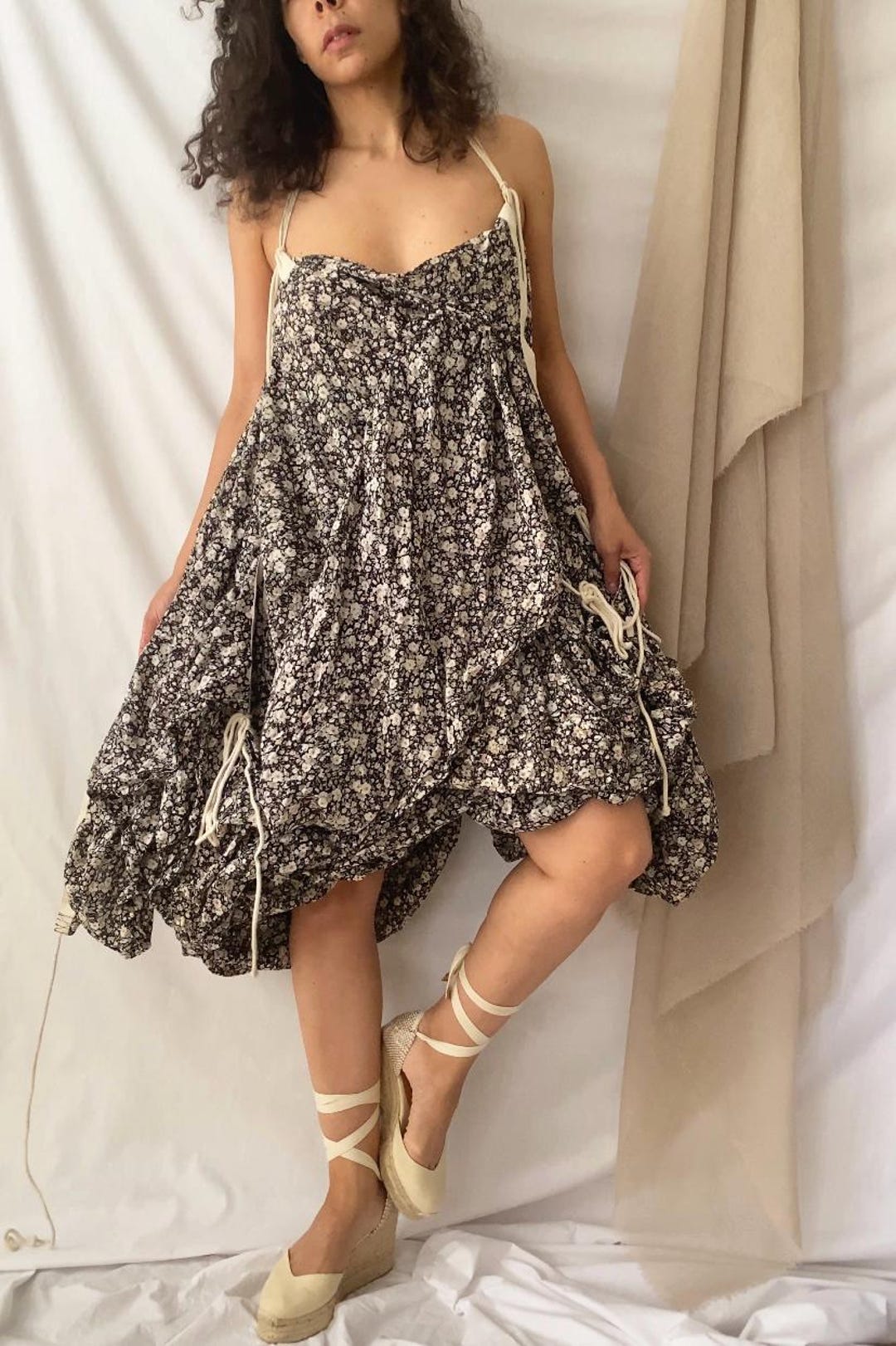 Allsaints Spitalfields Floral Print Parachute Bubble Dress | Small