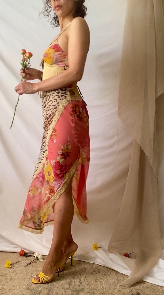 jonquil by diane samandi silk slip dress floral print… Gem