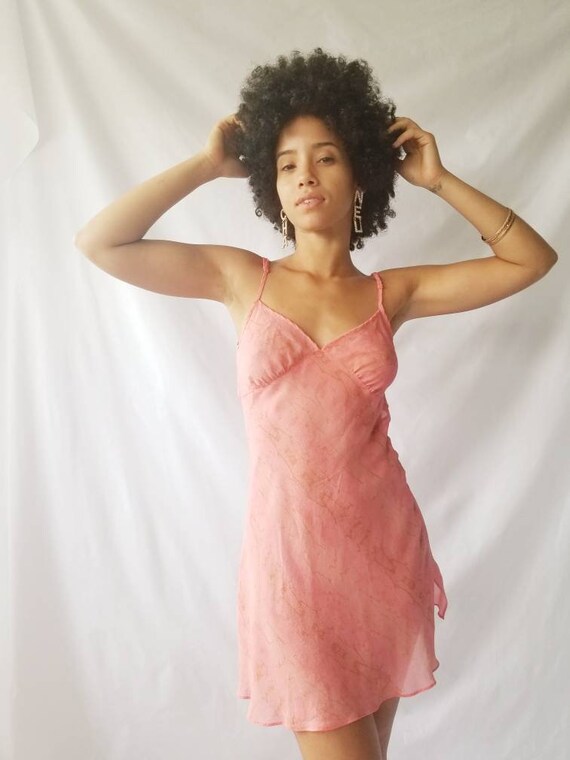 victoria's secret silk chiffon pink snake print sh