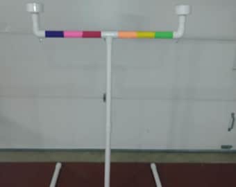 Poleiro de chão de PVC de 1" para papagaios \ Suporte embalado com tigelas tamanho arara FRETE GRÁTIS #12