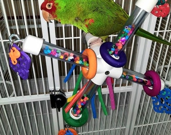 Parrot \ Bird Cage \ Spinning Toy  #64S