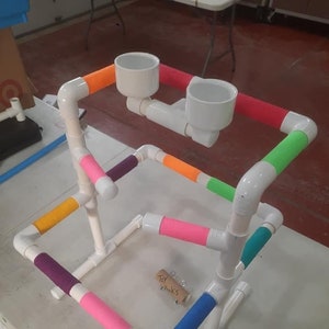 1/2&quot; PVC Parrot Play Gym. Table Top \ Portable Bird Perch FREE SHIPPING #30