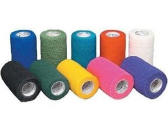 Bandagem veterinária colorida e durável