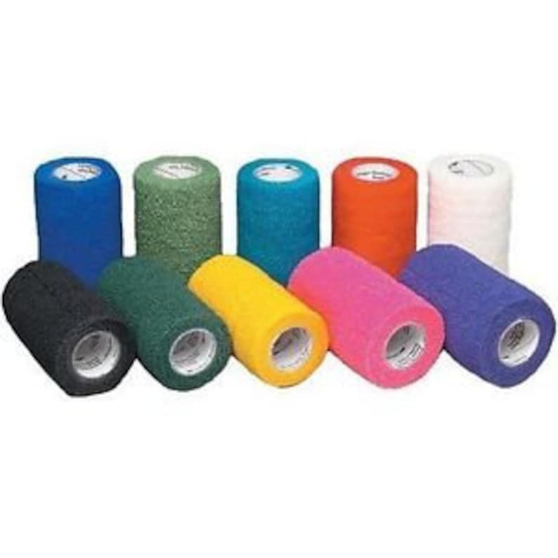 4 ROLLS Colorful and durable Vet Wrap