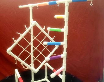 3&#39; Tall Climber 1/2&quot; PVC Parrot Perch \ Bird Stand \ Play Gym **FREE SHIPPING!* #37