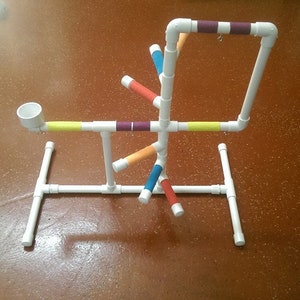 Deluxe Medium 1/2&quot; or 3/4&quot;PVC Parrot Perch \ Stand \ Play Gym #24