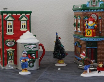Christmas village set | Etsy