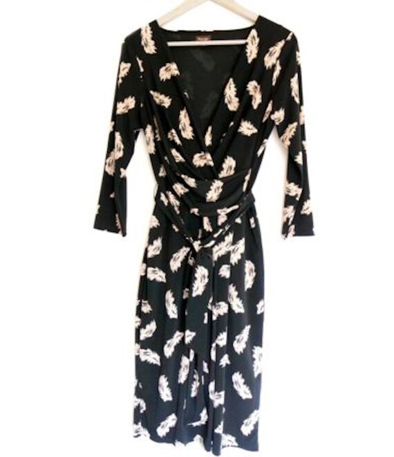 black wrap dress 16