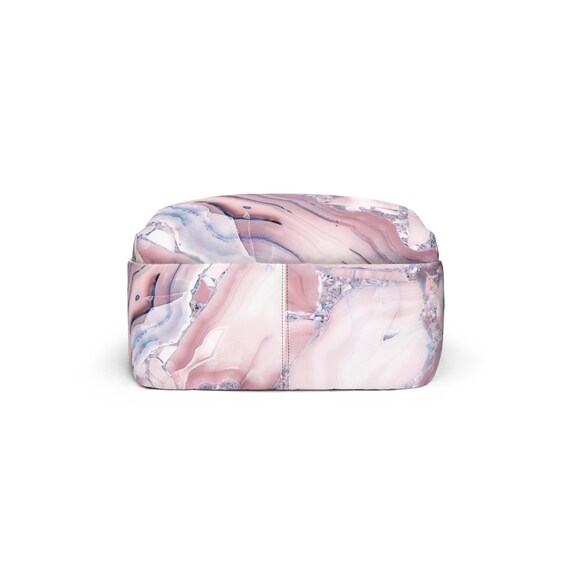 pink marble backpack