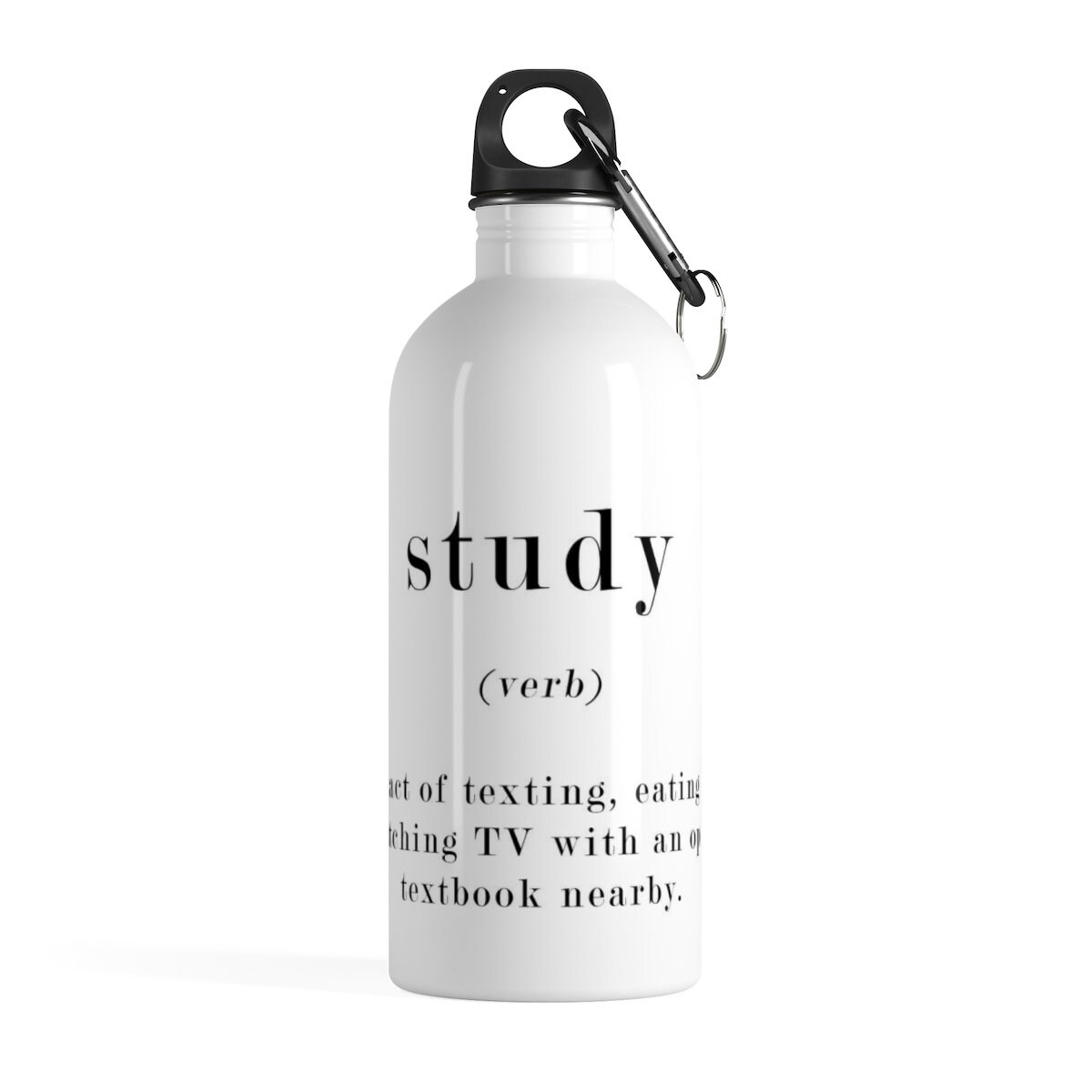 Study Definition Water Bottle Student Water Bottle Stainless Etsy