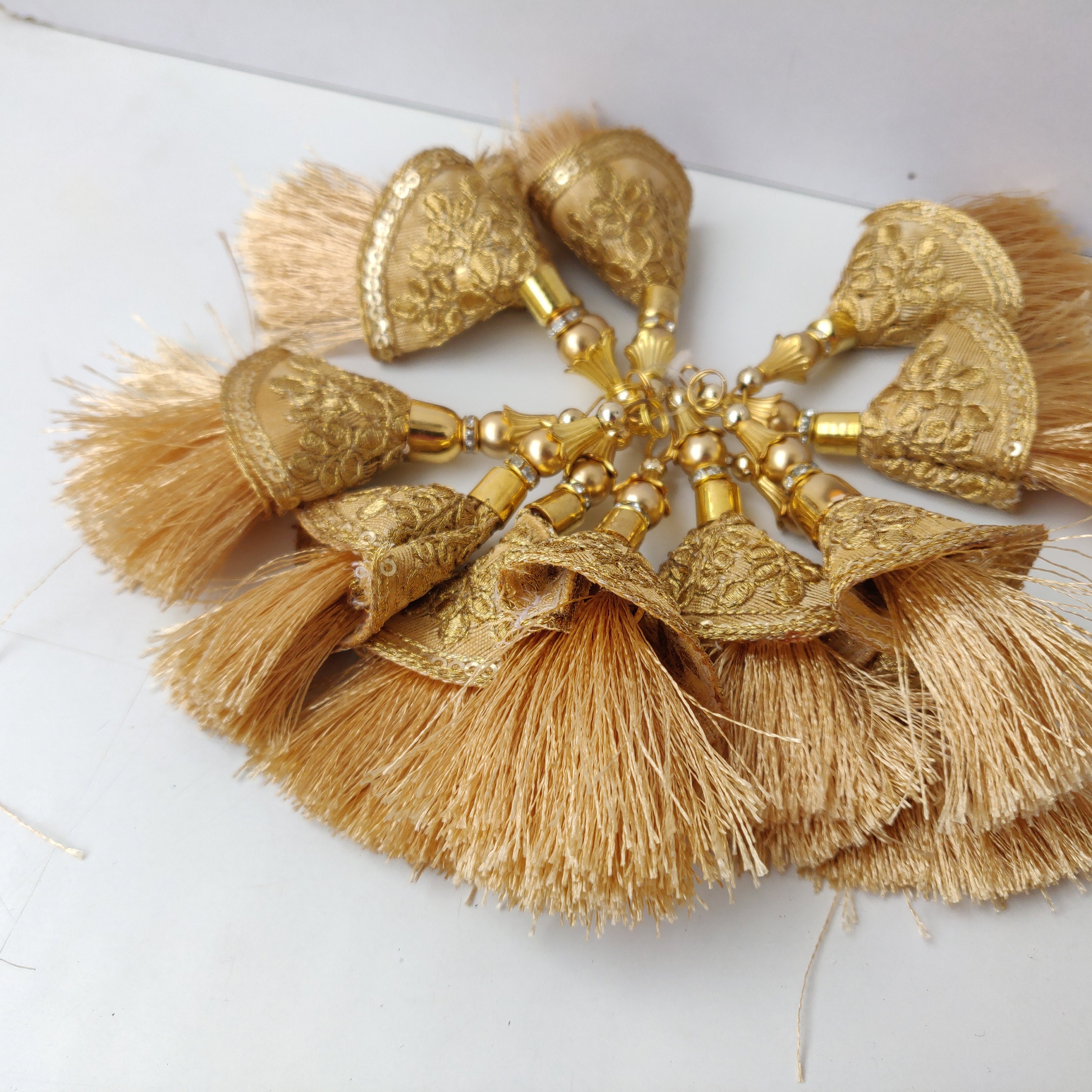 Silk Thread Latkan 10 Pcs For Making Earrings JewelryCaps Etsy