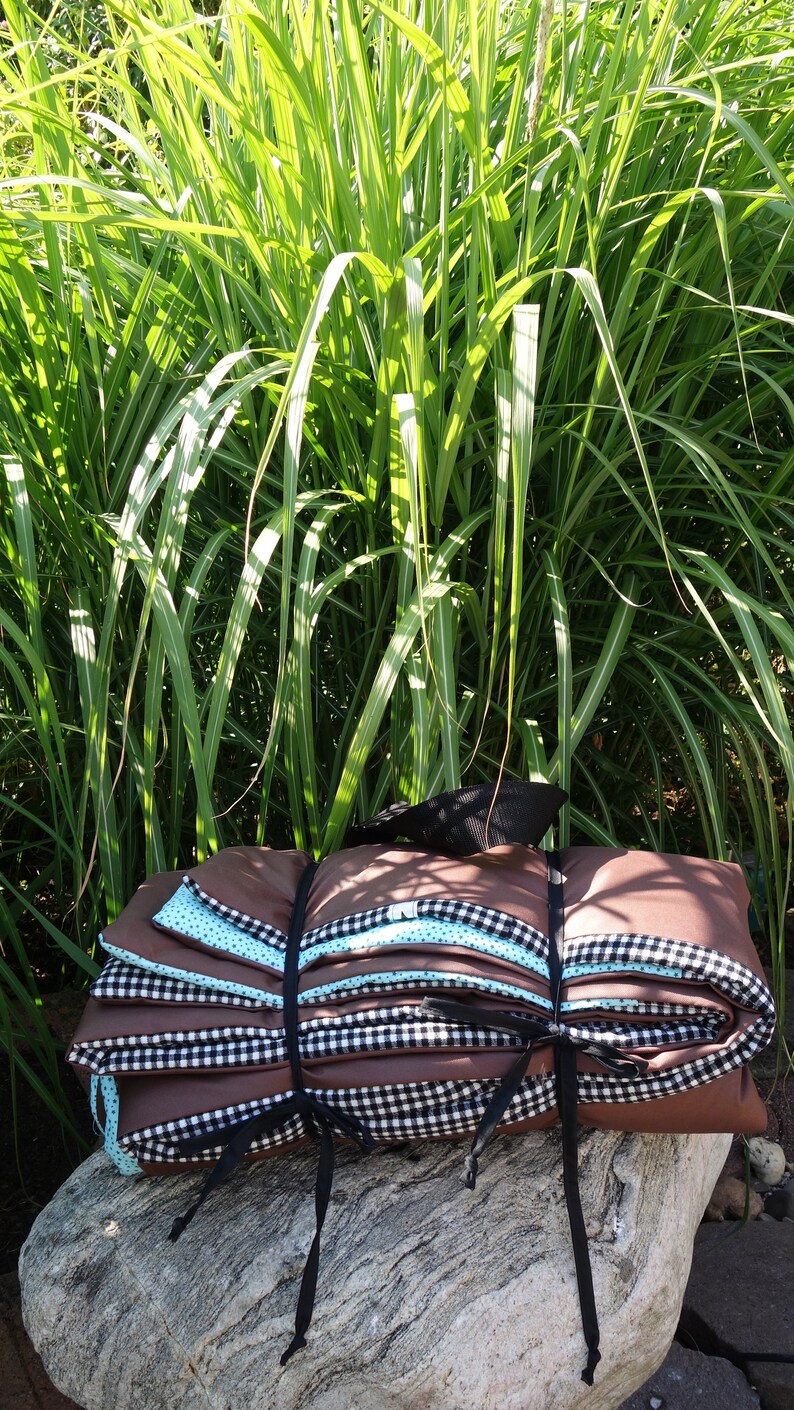 Picnic Blanket XL Comfort Checked in Black and White. Stars in Etsy UK