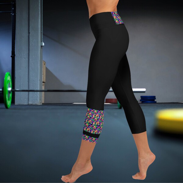 Triangle Colorful Pattern Print Women Leggings